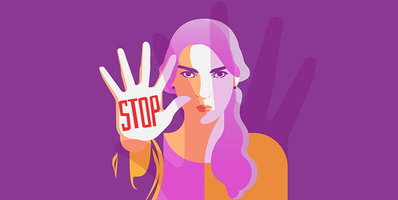 Ganador en el concurso de carteles contra la violencia de género